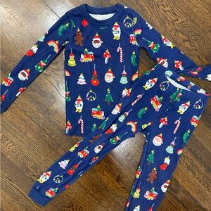 Hanna Andersson Holiday Ornament Kids Pajamas 6-7